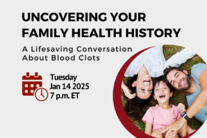 Family health history webinar graphic